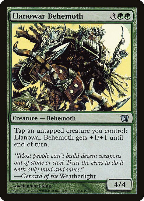 Llanowar Behemoth (8ED) (Foil) (#261★)