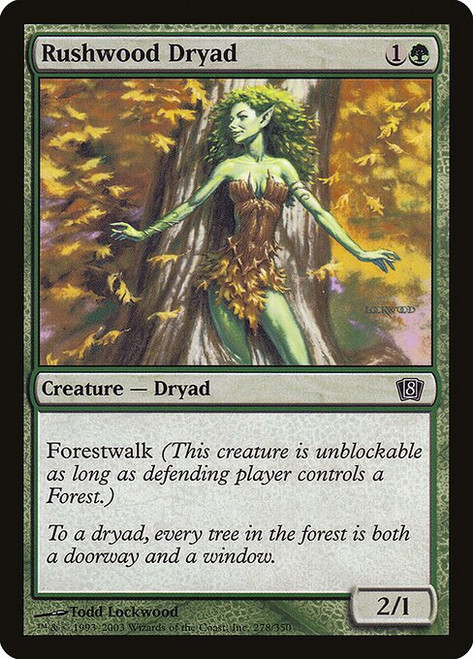Rushwood Dryad (8ED) (Foil) (#278★)