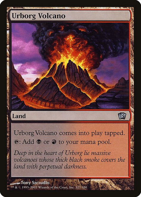 Urborg Volcano (8ED) (Foil) (#327★)