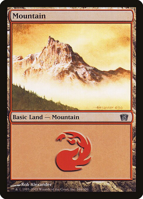 Mountain (8ED) (Foil) (#346★)