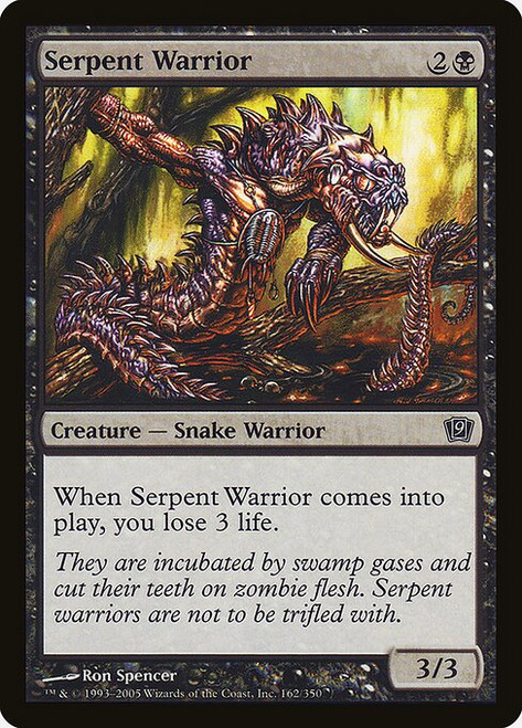 Serpent Warrior (9ED) (Foil) (#162★)