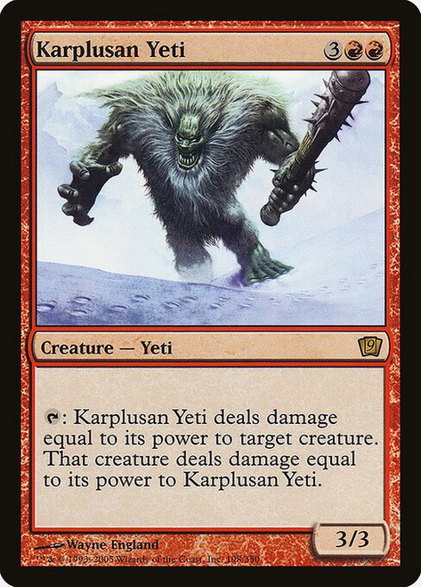 Karplusan Yeti (9ED) (Foil) (#198★)