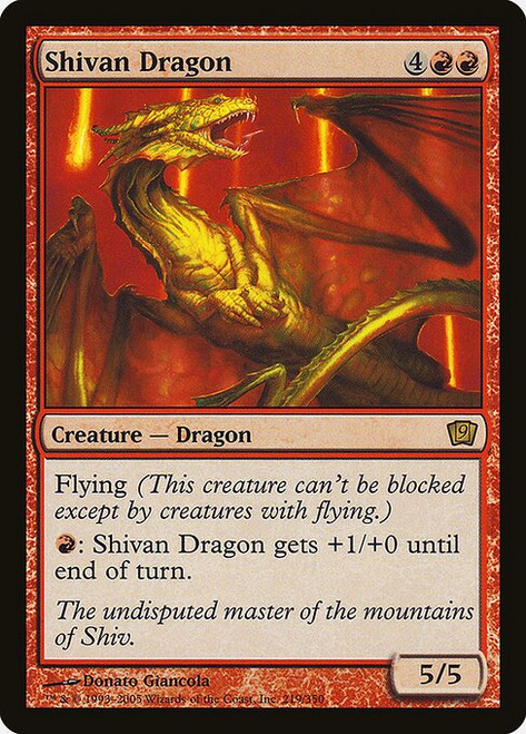 Shivan Dragon (9ED) (Foil) (#219★)