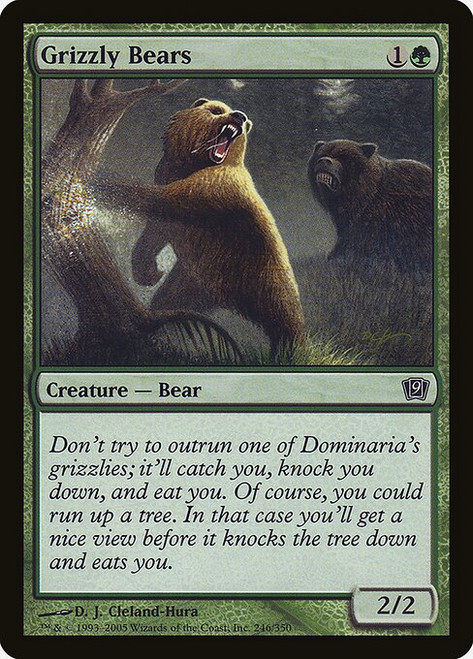Grizzly Bears (9ED) (Foil) (#246★)