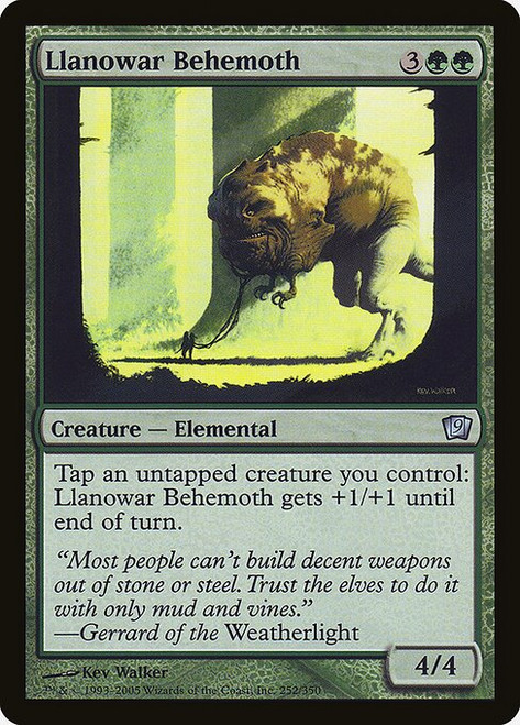 Llanowar Behemoth (9ED) (Foil) (#252★)