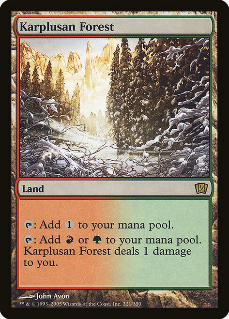 Karplusan Forest (9ED) (Foil) (#321★)