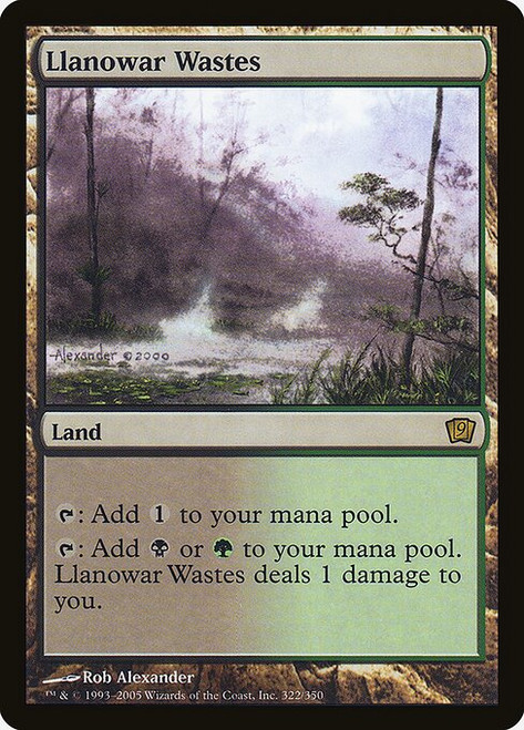 Llanowar Wastes (9ED) (Foil) (#322★)