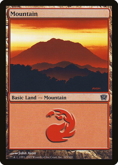 Mountain (9ED) (Foil) (#345★)