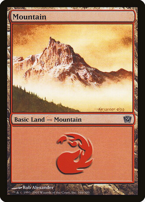 Mountain (9ED) (Foil) (#346★)