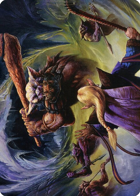 Den of the Bugbear // Den of the Bugbear (AAFR) (Foil) (Borderless) (#34)