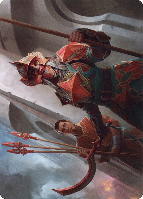 Siege Veteran // Siege Veteran (ABRO) (Foil) (Borderless) (#3)