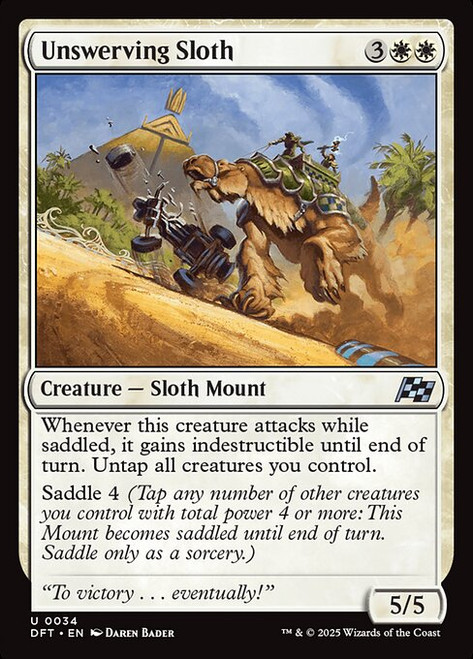 Unswerving Sloth (DFT) (Foil) (#34)
