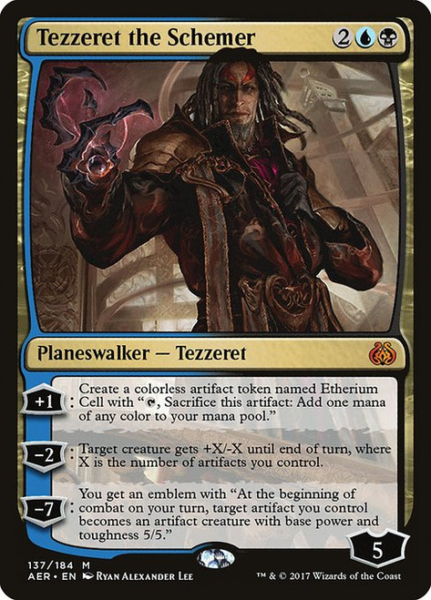 Tezzeret the Schemer (AER) (Foil) (#137)