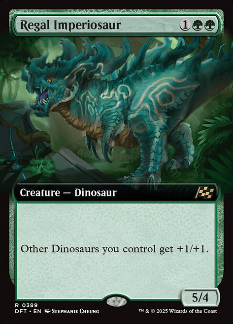 Regal Imperiosaur (DFT) (Foil) (Extended Art) (#389)