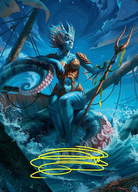 Kiora, the Rising Tide // Kiora, the Rising Tide (AFDN) (Foil) (Borderless) (#30)