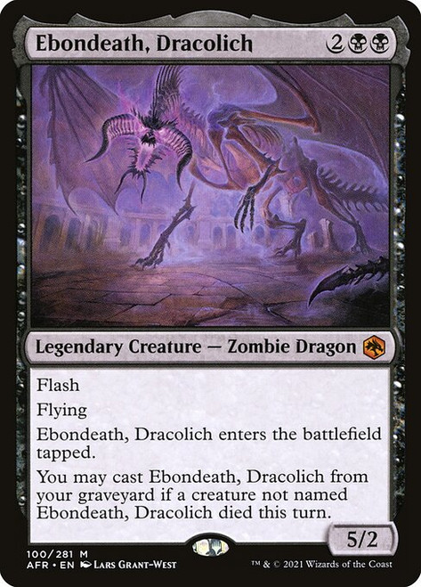 Ebondeath, Dracolich (AFR) (Foil) (#100)