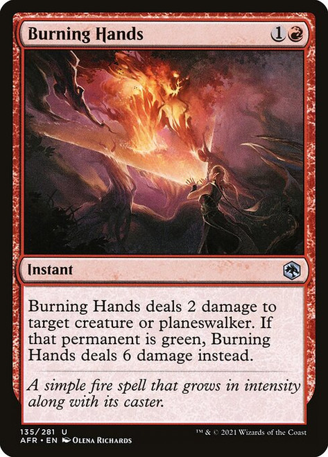 Burning Hands (AFR) (Foil) (#135)