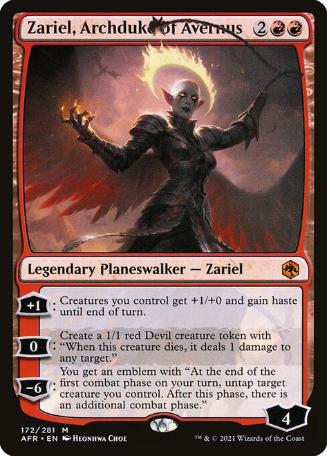 Zariel, Archduke of Avernus (AFR) (Foil) (#172)