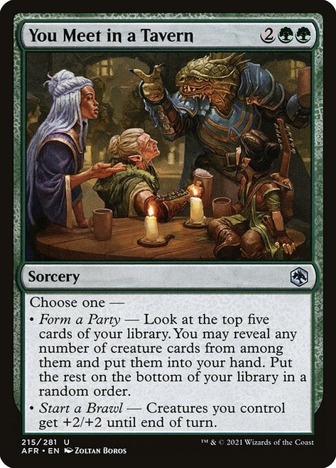 You Meet in a Tavern (AFR) (Foil) (#215)