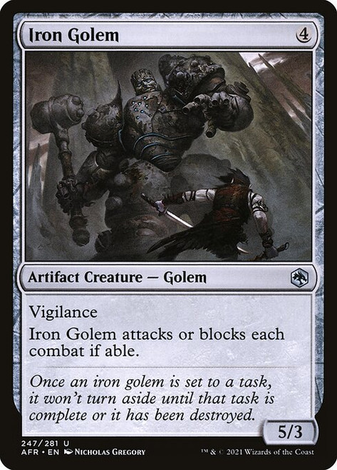 Iron Golem (AFR) (Foil) (#247)