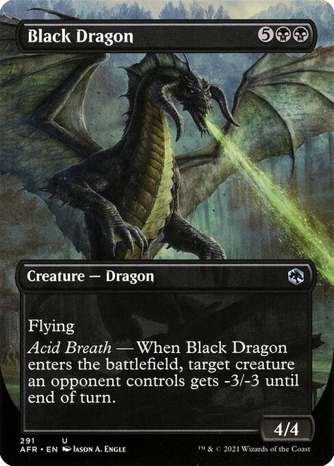 Black Dragon (AFR) (Foil) (Borderless) (#291)