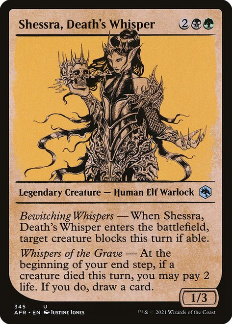 Shessra, Death's Whisper (AFR) (Foil) (Showcase) (#345)