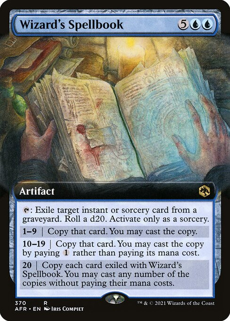 Wizard's Spellbook (AFR) (Foil) (Extended Art) (#370)