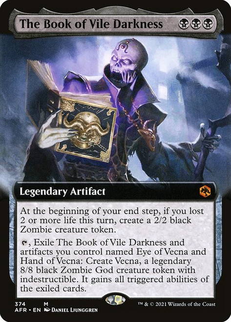 The Book of Vile Darkness (AFR) (Foil) (Extended Art) (#374)