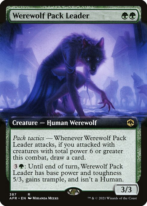 Werewolf Pack Leader (AFR) (Extended Art) (#387)