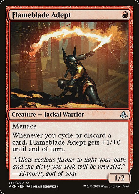 Flameblade Adept (AKH) (Foil) (#131)