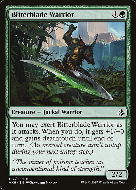 Bitterblade Warrior (AKH) (Foil) (#157)