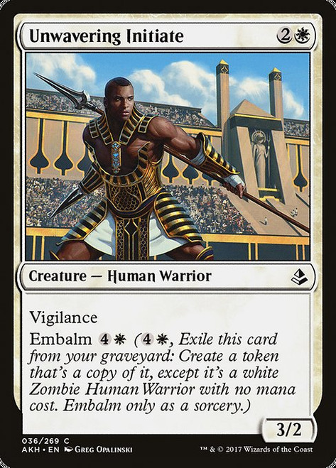 Unwavering Initiate (AKH) (Foil) (#36)