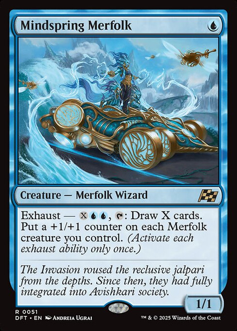 Mindspring Merfolk (DFT) (Foil) (#51)