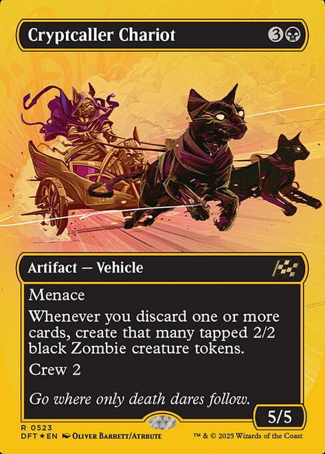 Cryptcaller Chariot (DFT) (First Place Foil) (Borderless) (#523)
