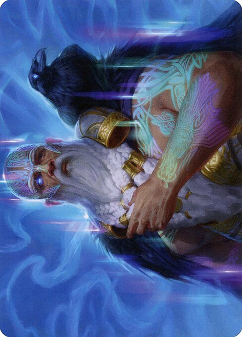 Alrund, God of the Cosmos // Alrund, God of the Cosmos (AKHM) (Foil) (Borderless) (#9)