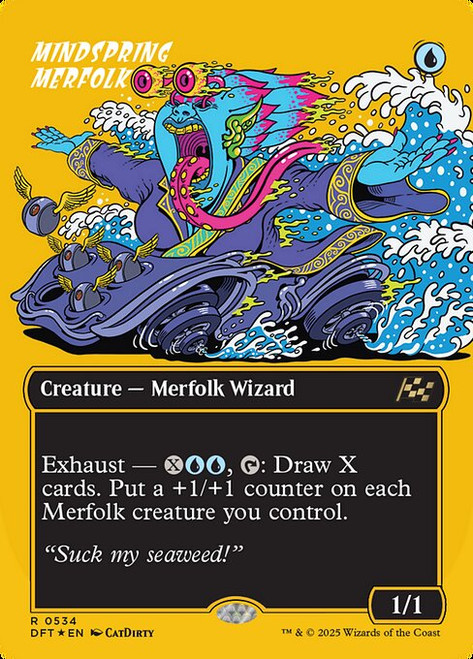 Mindspring Merfolk (DFT) (First Place Foil) (Borderless) (#534)