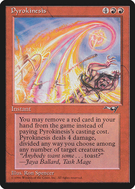 MTG foil 英語版 紅蓮操作 Pyrokinesis EMA Pyrokinesis (EMA) (Foil) (#143) - MTG Pirulo
