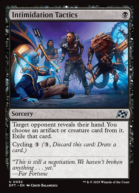 Intimidation Tactics (DFT) (Foil) (#92)