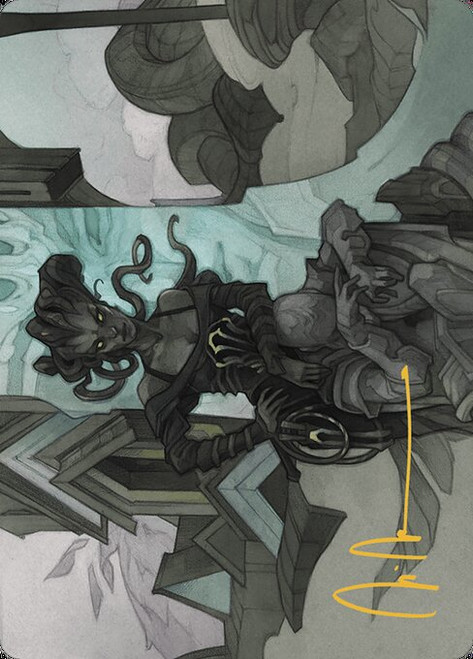 Vraska Joins Up // Vraska Joins Up (AOTJ) (Foil) (Borderless) (#34)