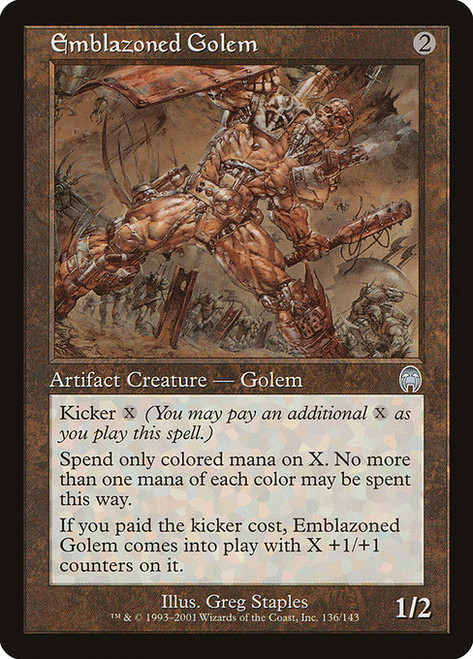 Emblazoned Golem (APC) (Foil) (#136)