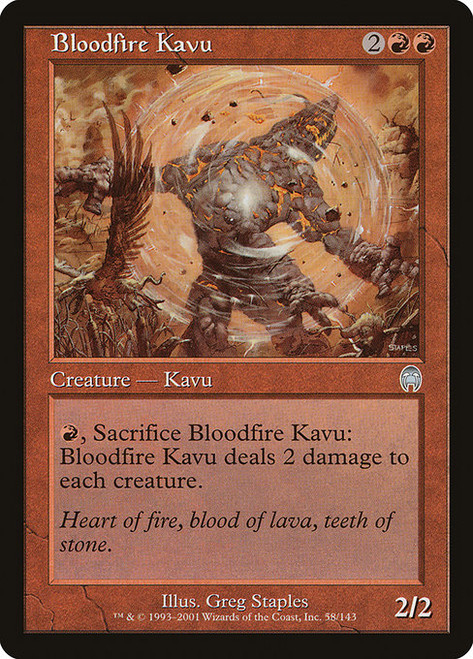 Bloodfire Kavu (APC) (Foil) (#58)