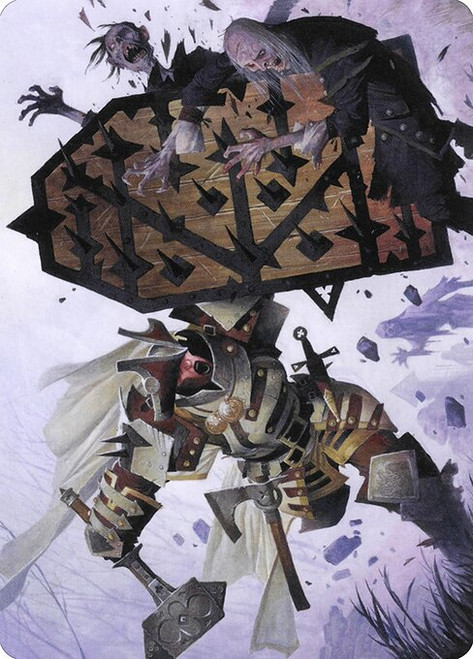 Estwald Shieldbasher // Estwald Shieldbasher (AVOW) (Foil) (Borderless) (#9)