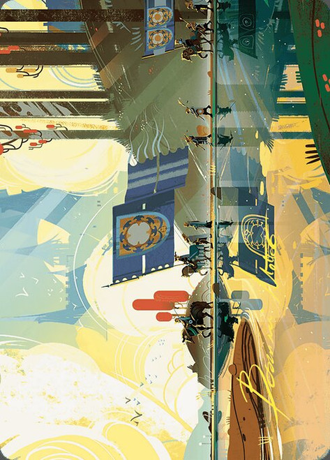 Knightly Valor // Knightly Valor (AWOE) (Foil) (Borderless) (#63)