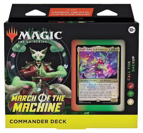 March of the Machine Commander Deck: Call for Backup (Red-Green-White) - EN ESPAÑOL