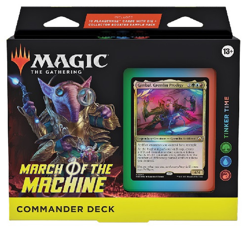 March of the Machine Commander Deck: Tinker Time (Green-Blue-Red) - EN ESPAÑOL