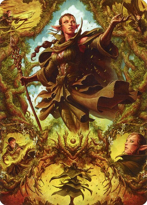 Nissa of Shadowed Boughs // Nissa of Shadowed Boughs (AZNR) (Borderless) (#6)