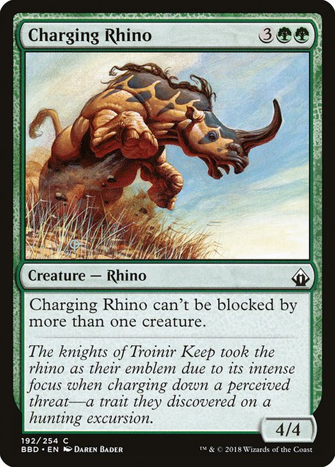 Charging Rhino (BBD) (Foil) (#192)