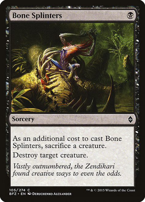 Bone Splinters (BFZ) (Foil) (#105)