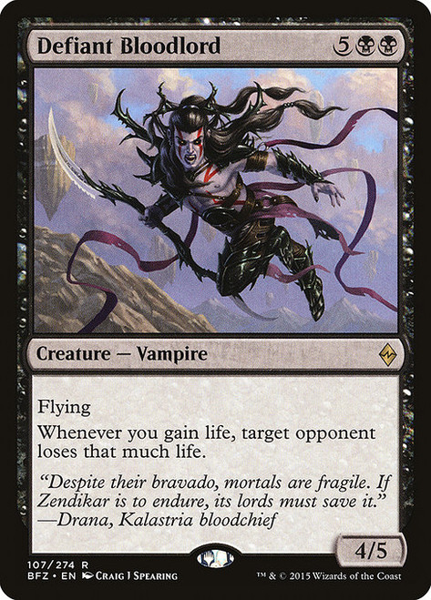 Defiant Bloodlord (BFZ) (Foil) (#107)
