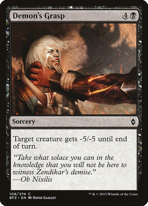 Demon's Grasp (BFZ) (#108)